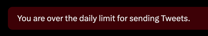 jaceklaskowski's tweet photo. LOL #dailylimit https://t.co/EcIQzu1tiv
