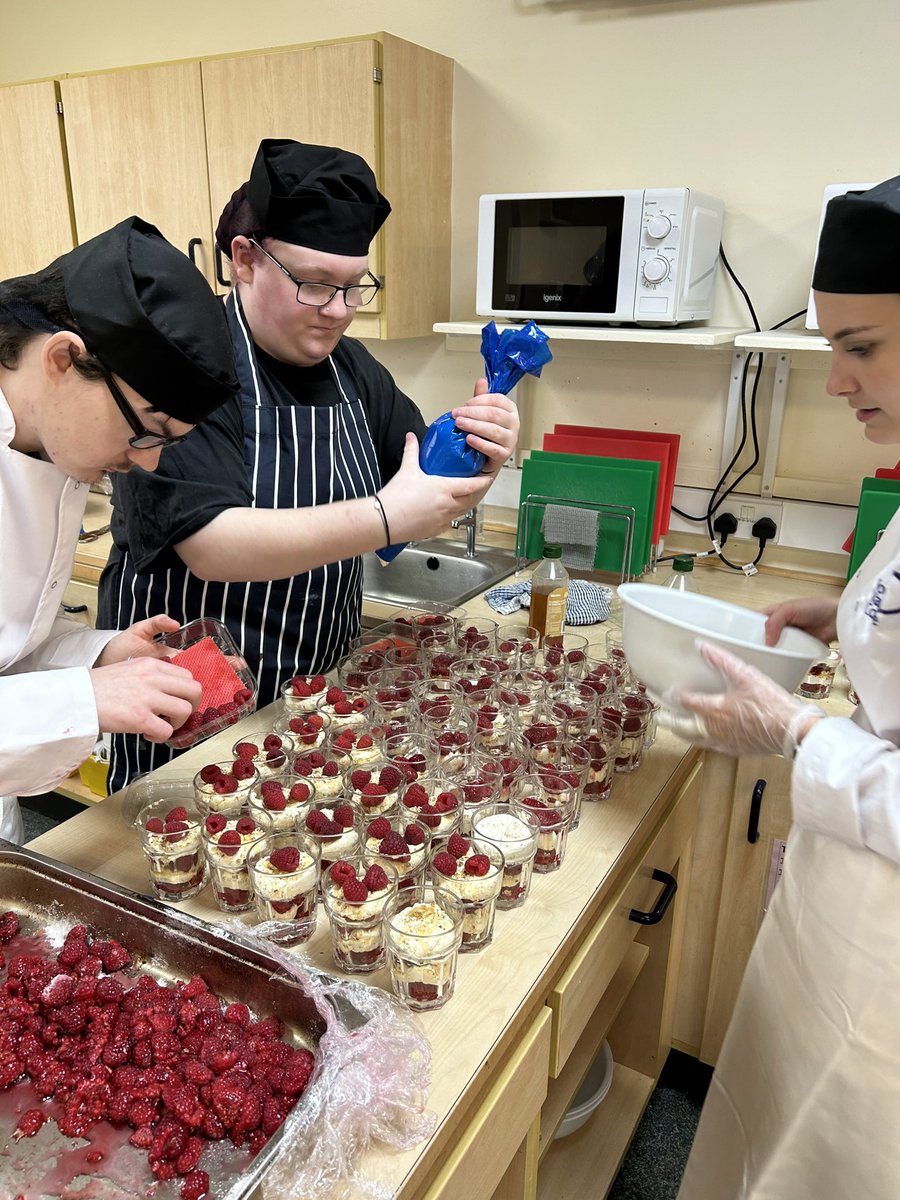 Our desserts are taking shape for the Burns Supper