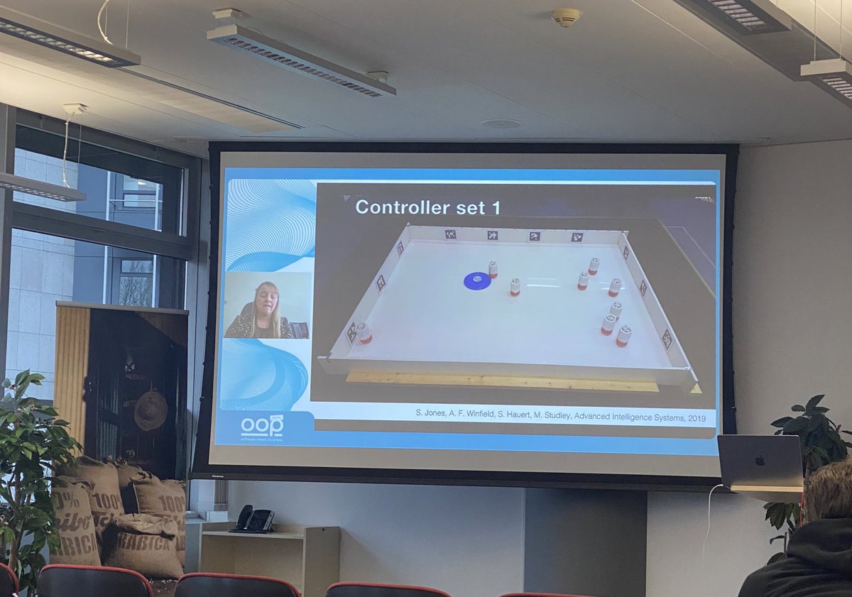 Anja Weitemeyer (@anja_ux) on Twitter photo Tchibo hosted heute die #oopdigital - aktuell läuft Keynote von <a href="/sabinehauert/">Sabine Hauert</a> über #swarms - crazy stuff - wer ist remote dabei?
#oop #oopconference Tchibo hosted heute die #oopdigital - aktuell läuft Keynote von <a href="/sabinehauert/">Sabine Hauert</a> über #swarms - crazy stuff - wer ist remote dabei?
#oop #oopconference