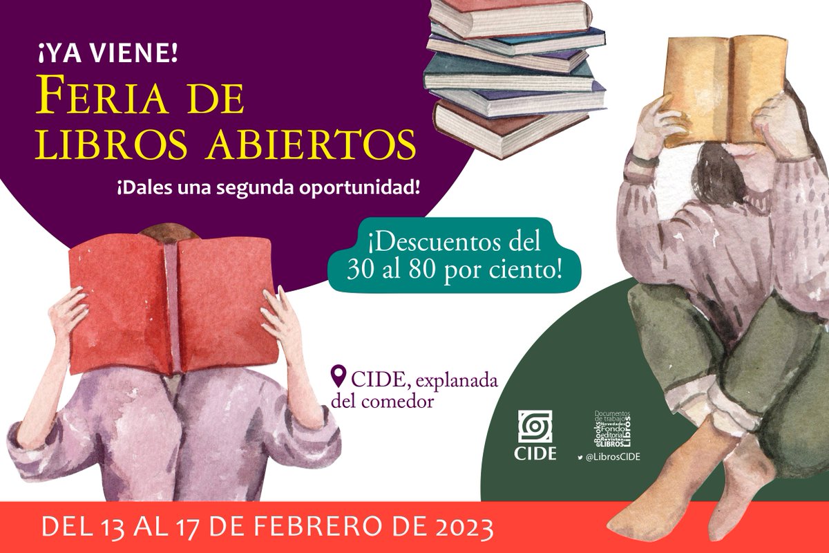 Los esperamos la semana que viene en la explanada del comedor del #CIDE, la entrada es gratuita.

📍Carretera México Toluca 3655 Col. Lomas de santa fe CP. 01210 Alvaro Obregón. CDMX.

Cualquier duda o comentario estamos a sus órdenes.
📩 editorial@cide.edu