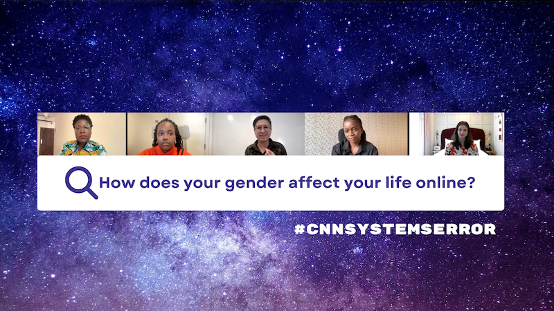 How gender impacts our online worlds? 👀➡️

We spoke to the launch of #CNNSystemsError series by CNN with #AsEquals editor @ElizaTalks and @seyiakiwowo @jhybe @wiczipedia @HerInternet 
 
Here the highlights 🌟 shared by the amazing people in the room! check it out!🧵