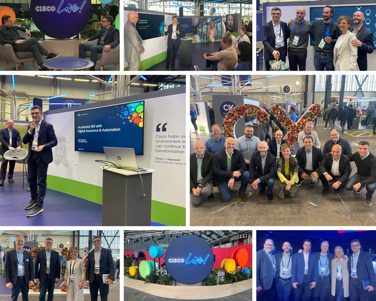 MarioSebas1995's tweet photo. An exciting week at #CiscoLiveEMEA comes to an end. I’ve met fantastic people and learned a lot during many insightful conversations and sessions. Big thanks to everyone who joined us in-person or virtual for one week full of learning, connecting, and exploring.  

#WeareCisco https://t.co/CqgUADUkFu