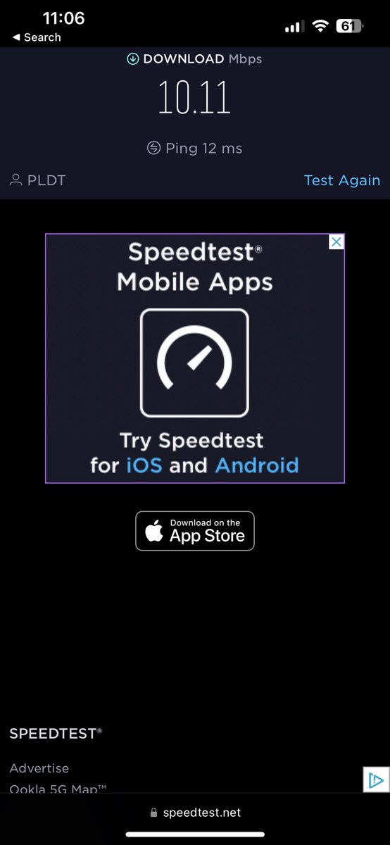 iamREGC's tweet photo. It’s been 3 days of poor internet connection. I thought I was paying for 100mbps. Guess, it’s going to be like this for 3 years. Thanks, @PLDTHome @PLDT_Cares https://t.co/pxUEv6zVfI