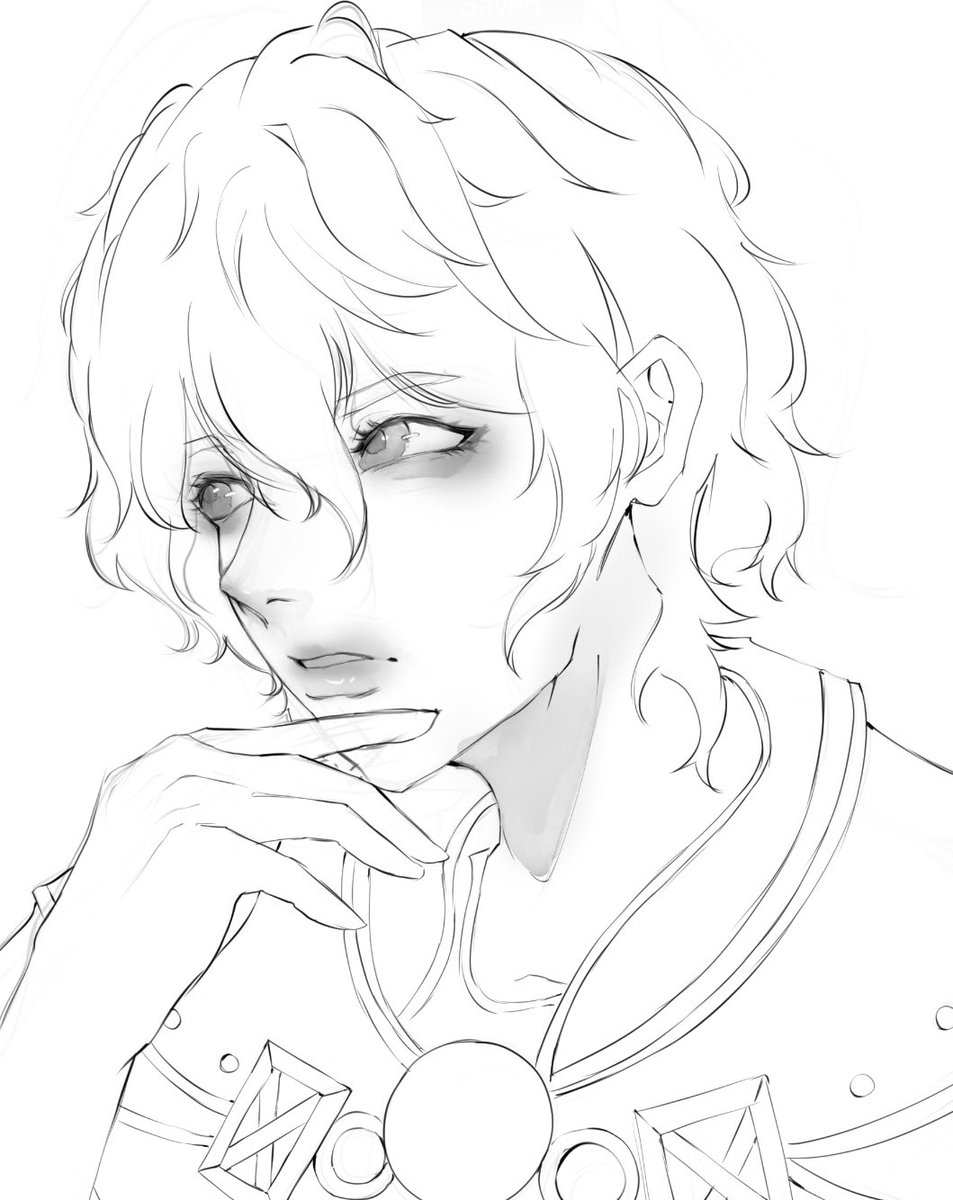 never thought i'd say this but i LOVE doing lineart 