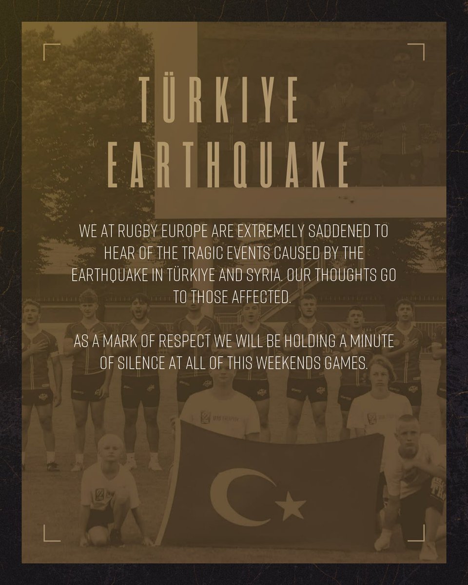 rugby_europe's tweet photo. Sending our thoughts to @TRagbiFed and all those impacted. 🇹🇷🙏  

We are joining @WorldRugby in supporting @WHO to ensure that essential services are maintained &amp; that those affected by the earthquakes receive the care they need. 

To support: https://t.co/qLv1sX9qGt https://t.co/eymFF0htG8