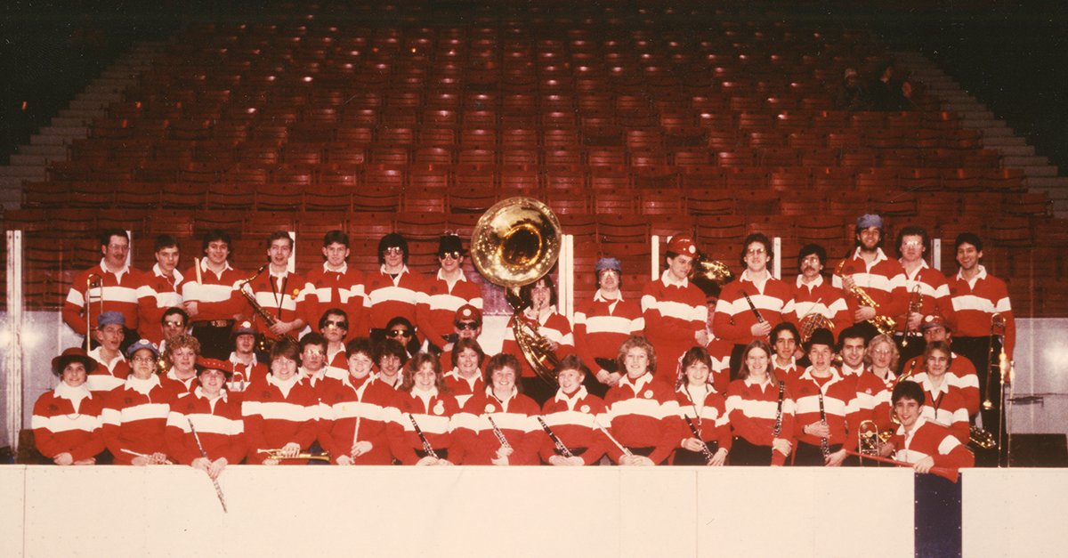 This year marks the 100th anniversary of the RPI Pep Band! This Saturday for the Big Red Freakout, alumni will be back playing with the Pep Band to celebrate this milestone.