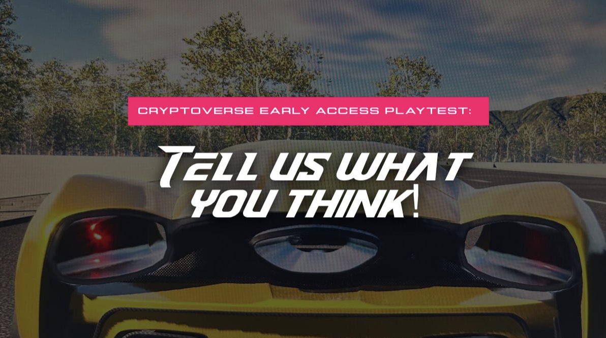 PentagonChain's tweet photo. Did you participate in the #CryptoverseEarlyAccess Playtest or observe it from afar?
Please complete the 2-minute form and let us know your opinions: What did you enjoy? What would you like to see in the future? π
Send feedback π
https://t.co/6mMEkt385a https://t.co/mHe9lSSB9o