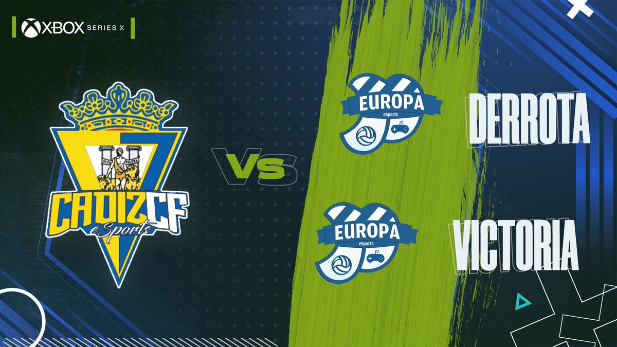🤝 50% de victorias

🕹️ Suerte desigual para nuestros chicos de #Xbox en la jornada de ayer

1️⃣ 0-0 (4-2 pen.) 🆚 <a href="/EuropaEsports/">CE Europa eSports</a> ❌
2️⃣ 1-0 🆚 <a href="/EuropaEsports/">CE Europa eSports</a> ✅

#VamosCádiz #FIFA23