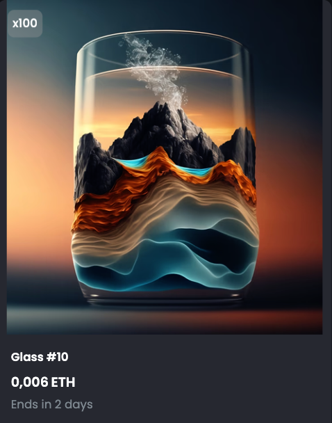 AbstractEscapes's tweet photo. @lucasvelascook 2 Days left ! 

" A Glass of Landscape "  🎨 

Offer : 0.006 Eth 

Supply Just 100 Pieces per NFT !!

Opensea -> 
https://t.co/ghGytSY6It

#landscape  #NFTart #NFTCollection #NFTcollectibles  #CryptoArt #NFT #nfts #NFTCommunity #NFTdrops #NFTdrop #newcollection #crypto  #crypto https://t.co/z5Xg0FE2Dw