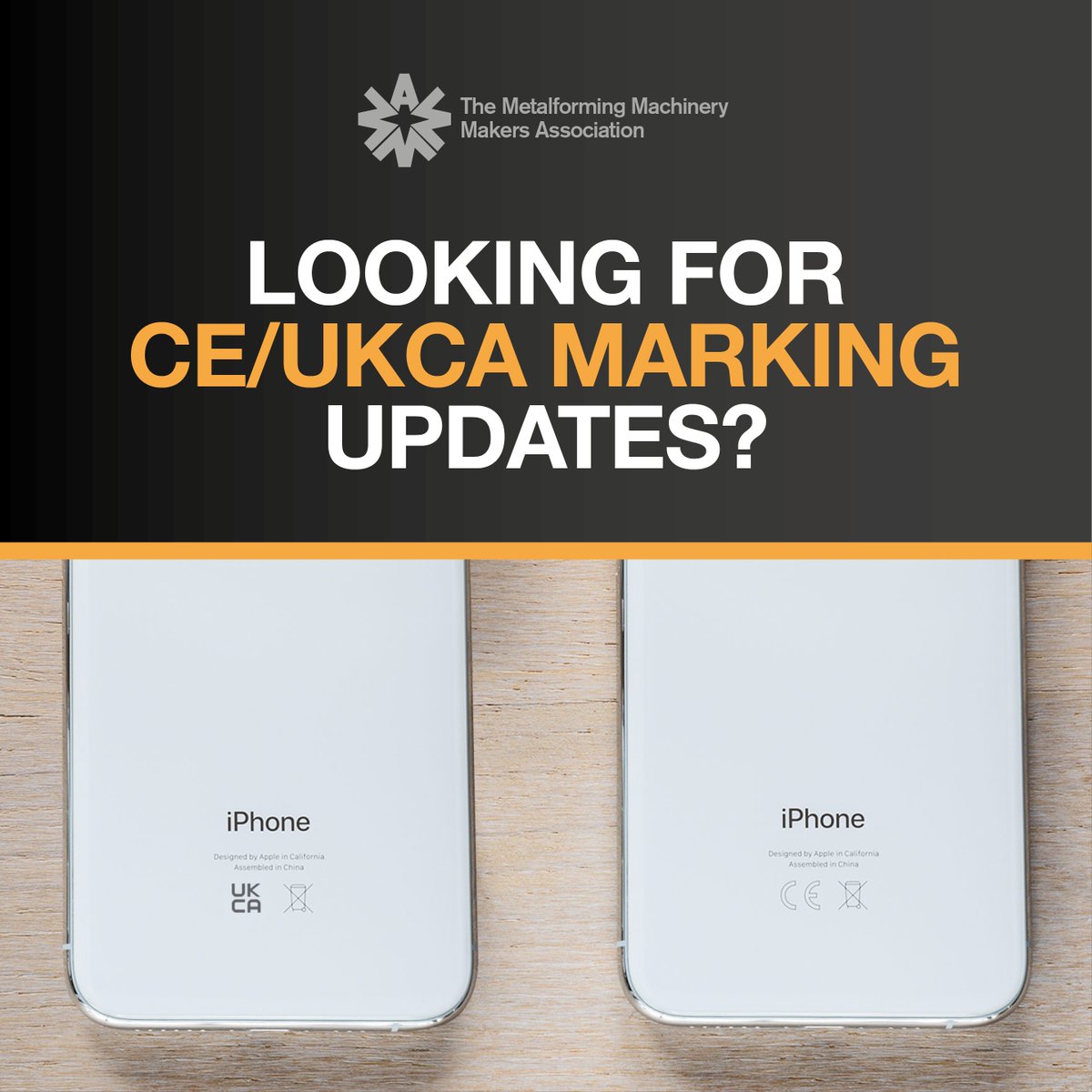 Looking for more information on CA/CE Marking?

Then take a look at our dedicated page, providing you with the key updates such as:

⚙️ What the #CAmarking is
⚙️ What it means for #CEmarking
⚙️ Key dates to know

Read more ➡️ bit.ly/3HIaEpR

#MMMA #ukmfg #manufacturing