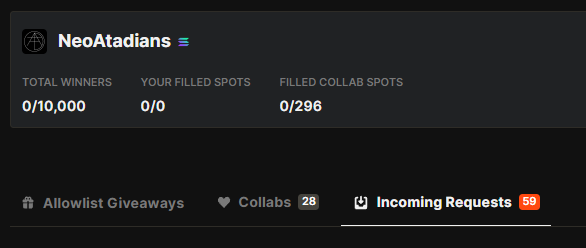 heyjaffa's tweet photo. Can't step away from the computer to touch grass and come back to all dem #NeoAtadia rq's please be patient :cry: 

@atadia_io wen WL https://t.co/qQi3qnpNBh
