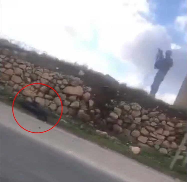 Timesofgaza's tweet photo. lsraeli occupation forces kill a Palestinian young man near Hebron. https://t.co/CxKoC0Vdha