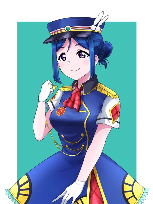 果南ちゃんお誕生日おめでとう永遠の推しだよ(とりあえず過去絵ですが…新規絵も絶対めちゃ可愛い果南ちゃん描くからなっ!)#松浦果南生誕祭2023 #松浦果南誕生祭2023 