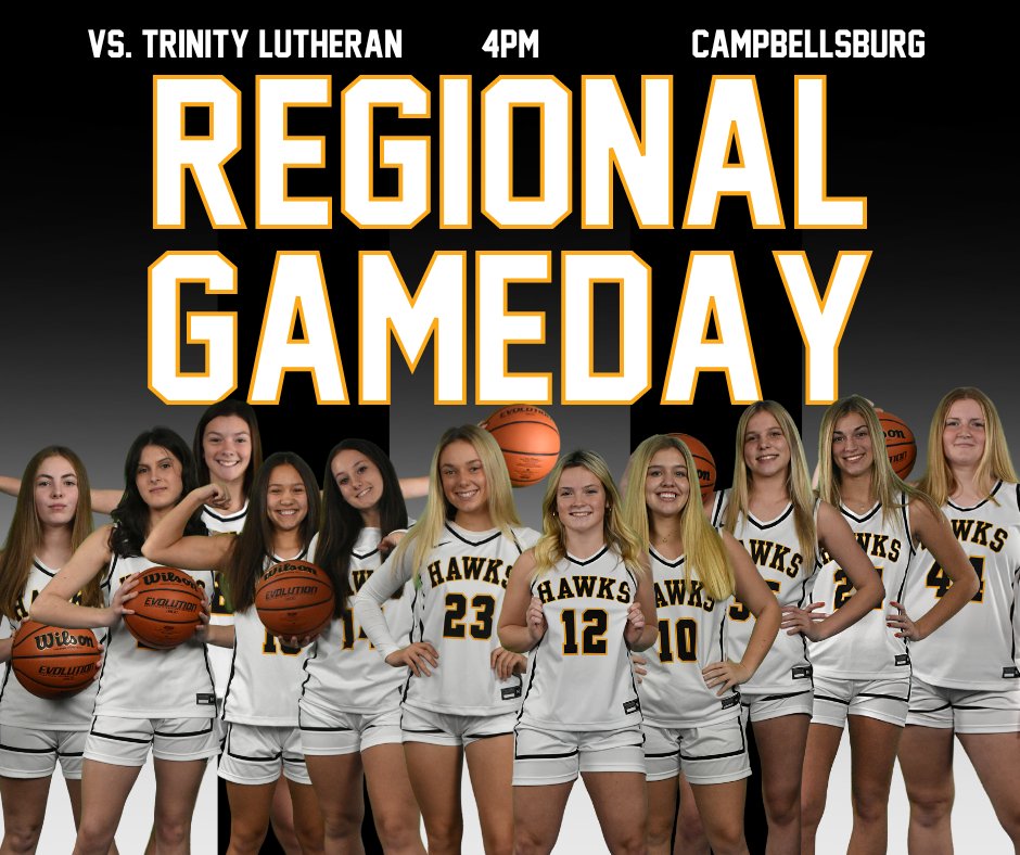 Let's go! We'll see you at West Washington this afternoon when we take on Class 1A No. 4 Trinity Lutheran for a regional championship! ⚫🟡