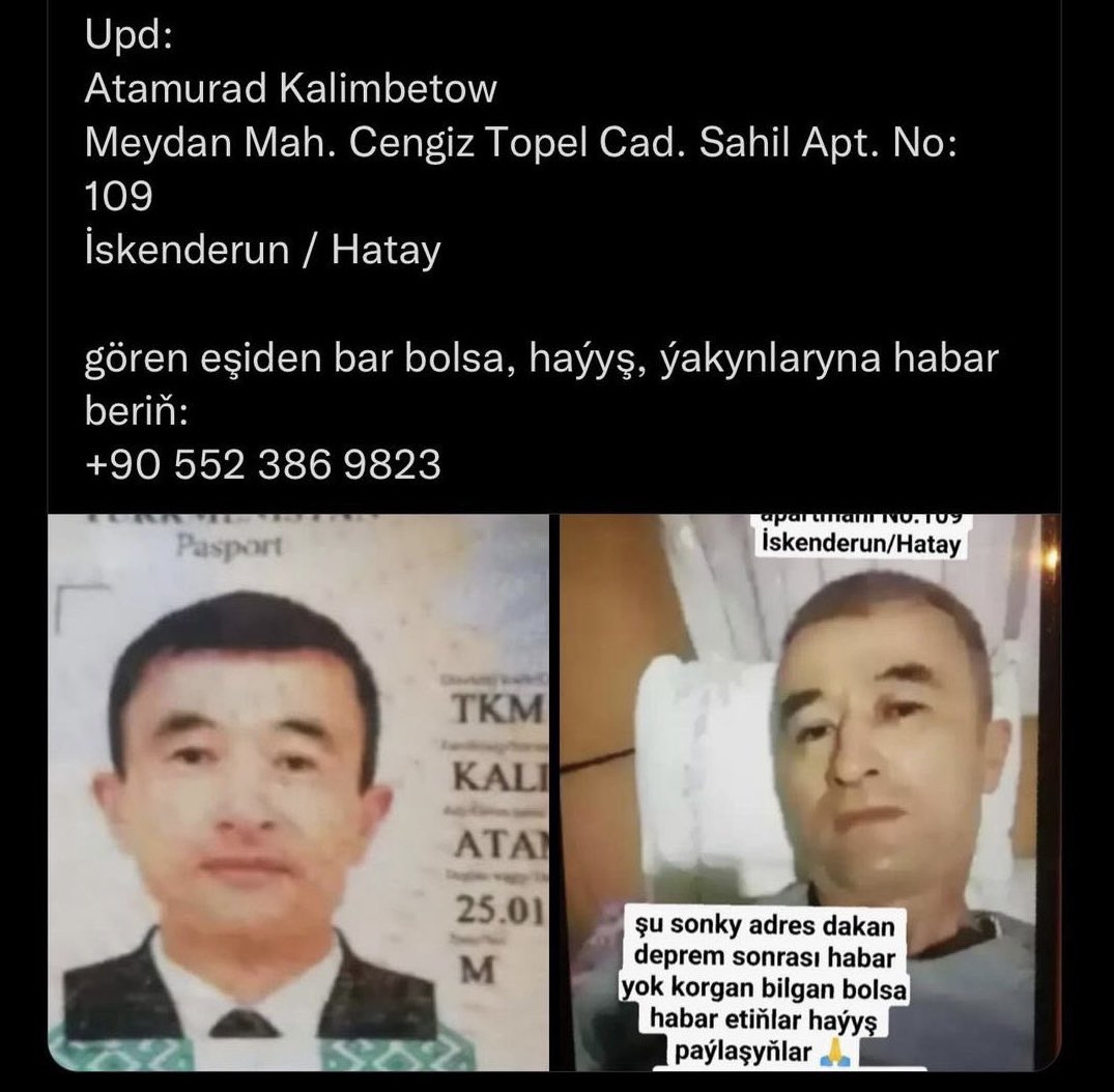 iwavymusic's tweet photo. @ProfDemirtas @ahbap @ProfDemirtas @haluklevent @BabalaTv Turkmenistan vatandaşımızdan haber yok lütfen yardımcı olun https://t.co/Yj1hV7k0Ze