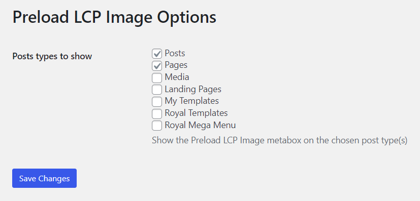Recently I've discovered an interesting new plugin for #WordPress - Preload LCP Image from <a href="/rhyswynne/">Rhys Wynne 🏴󠁧󠁢󠁷󠁬󠁳󠁿🇪🇺</a>. It can preload the largest contentful paint Image on an individual page or post. Could be really helpful for improving LCP time.
