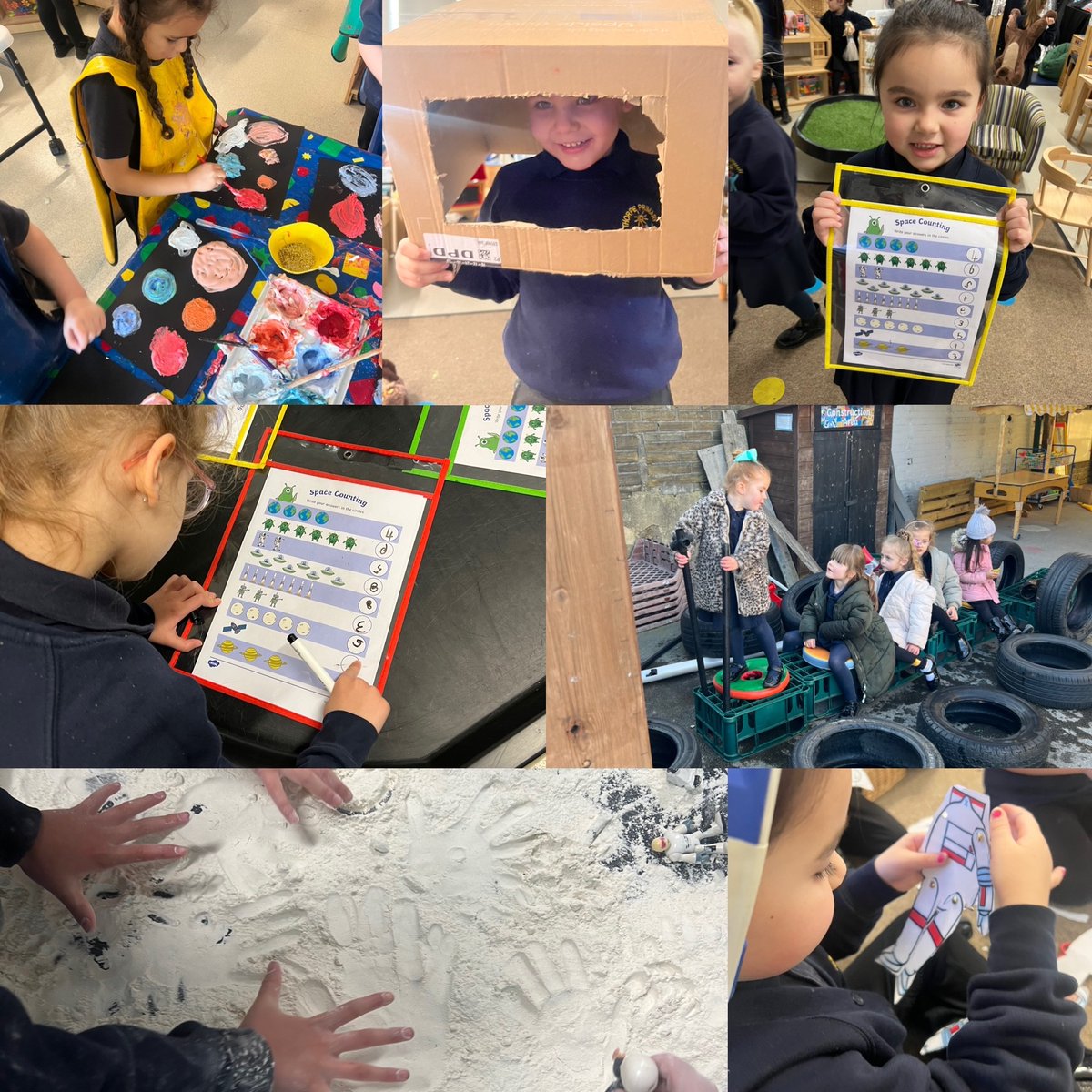 ThorpeBradford's tweet photo. Over the past week, there has been lots of imaginative and creative play in our Reception classroom. The children even got to make their own space buggy. It’s been a BLAST! Miss Bottomley ☺️ #spacetopic #scienceeyfs #eyfs #AIM https://t.co/qY9YJTQIH5