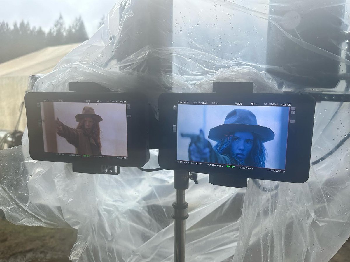 📷 || tkmiles via Instagram 
'#calamity #calamityjane rainy movie magic with our Jane Wick!'