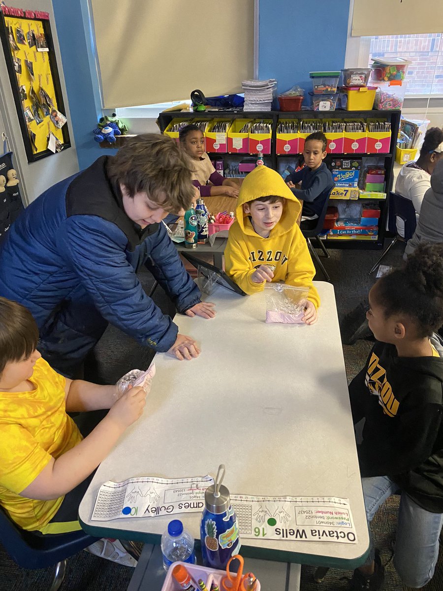 To explore the engineering process, 5th graders from <a href="/CarrowHive/">Kea Carrow</a> surveyed us on our playdough preferences then made us some to take home! #BentonBold #CPSbest