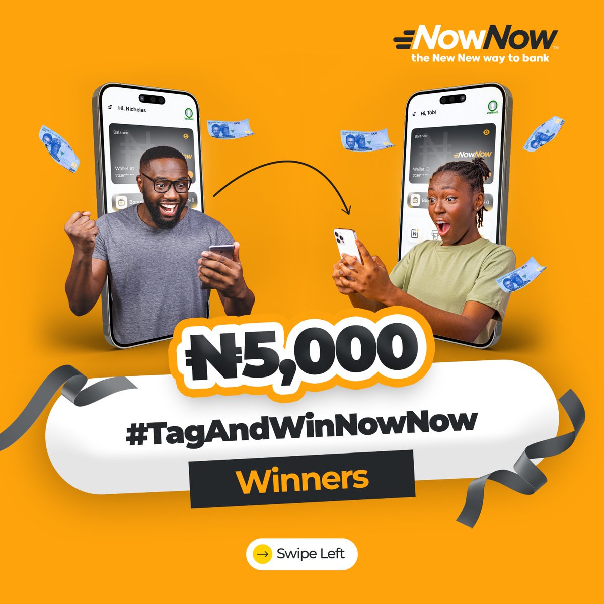 NOWNOWNigeria's tweet photo. Congratulations to our #TagAndWin January winners.
@jastydray and the winners from other platforms.
#nownow #nownowapp #giveaway #fintech #nownowdebitcard #paymenysolutuons #mobilewallet #downloadandwin #MyNowNowWallet #lagos #nigeria https://t.co/5q2YYyI7OX
