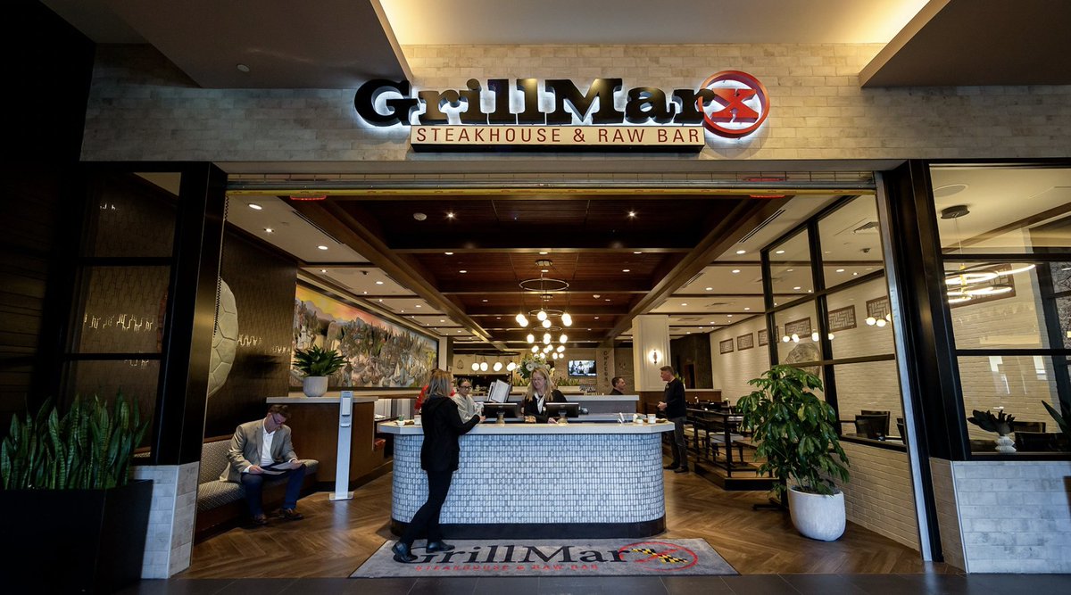 CPCUPartnership's tweet photo. GrillMarX, located in the Hotel at the University of Maryland, provides an upscale steak-and-seafood experience to visitors and College Park residents alike. Learn more in this week's #CPscene https://t.co/sTnmaRny4Q https://t.co/ktNBFyLAvW