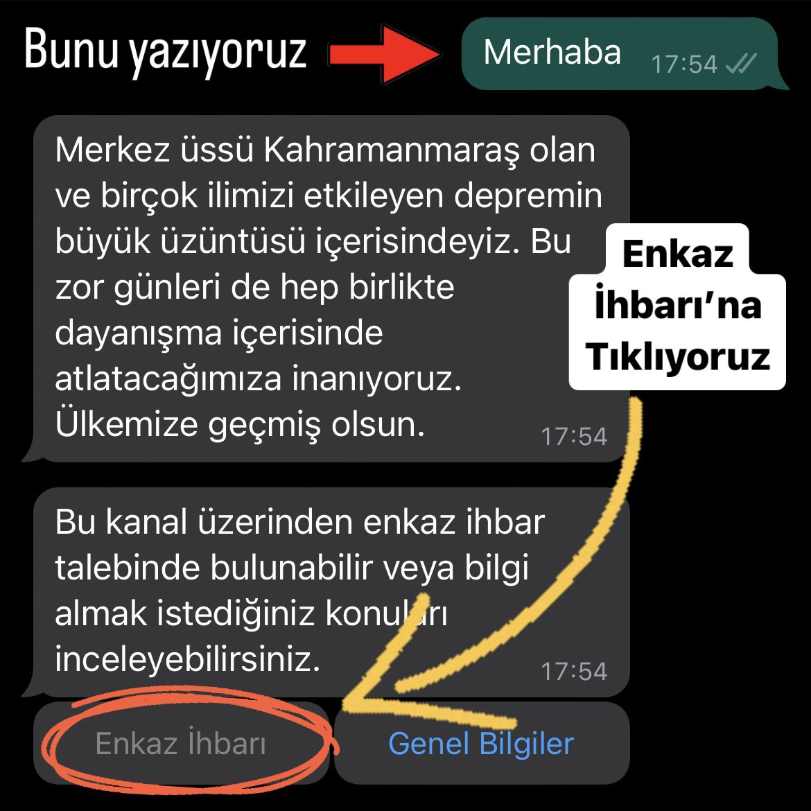 sertacabii's tweet photo. Lütfen Paylaşmayan Kalmasın✅

Akut whatsapp üzerinden deprem ihbar sistemini aktif etti. Tüm ulaşılmayan veya eksik müdahale olan adresleri lütfen hepimiz buraya işleyelim👍🏻

Sosyal medyaya yazmak yerine AFAD koordinasyonuna işlersek hızlıca müdahale ediliyor

Adım adım yazdım👇🏻 https://t.co/BWKMabKDYz