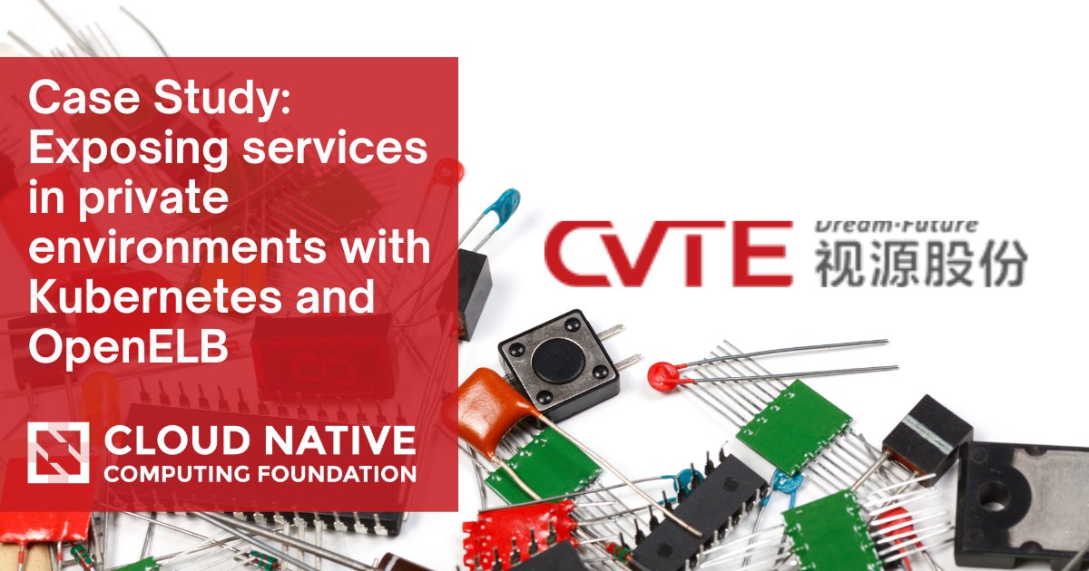 CloudNativeFdn's tweet photo. New case study: CVTE, an electronics company that embraced cloud native tech early on, has been running services on #Kubernetes for years.
Learn more about their deployment using #CNCF projects including #Argo, #Kubernetes, and #OpenELB: https://t.co/TKZuFL5aYo https://t.co/biqkl0InTp