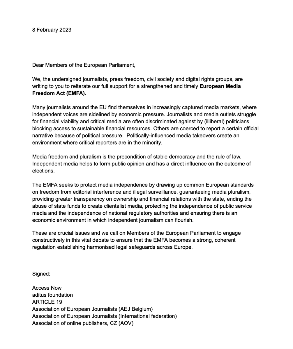 RSF in English on Twitter "RT RSF_inter 📢🇪🇺Independent media are