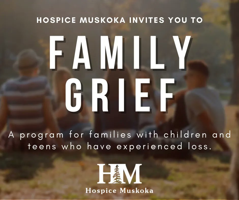Hospice Muskoka (@hospicemuskoka) on Twitter photo Our next Family Grief Session is February 28th from 5:30 - 8:00pm at St. Thomas Anglican Church, Bracebridge.
For more information, or to register: contact Julie - jcharters@hospicemuskoka.com or 705-646-1697 ext. 209. Our next Family Grief Session is February 28th from 5:30 - 8:00pm at St. Thomas Anglican Church, Bracebridge.
For more information, or to register: contact Julie - jcharters@hospicemuskoka.com or 705-646-1697 ext. 209.