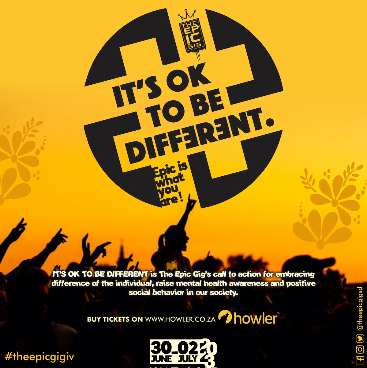 TheEpicGig's tweet photo. The Epic Gig's call to action for embracing difference of the individual, raise mental health awareness and positive social behavior is IT'S OK TO BE DIFFERENT!

Because Epic is what you are✨

#itsoktobedifferent #theepicgigiv #theepicgig #toxikentertainment https://t.co/bhsigii9sx