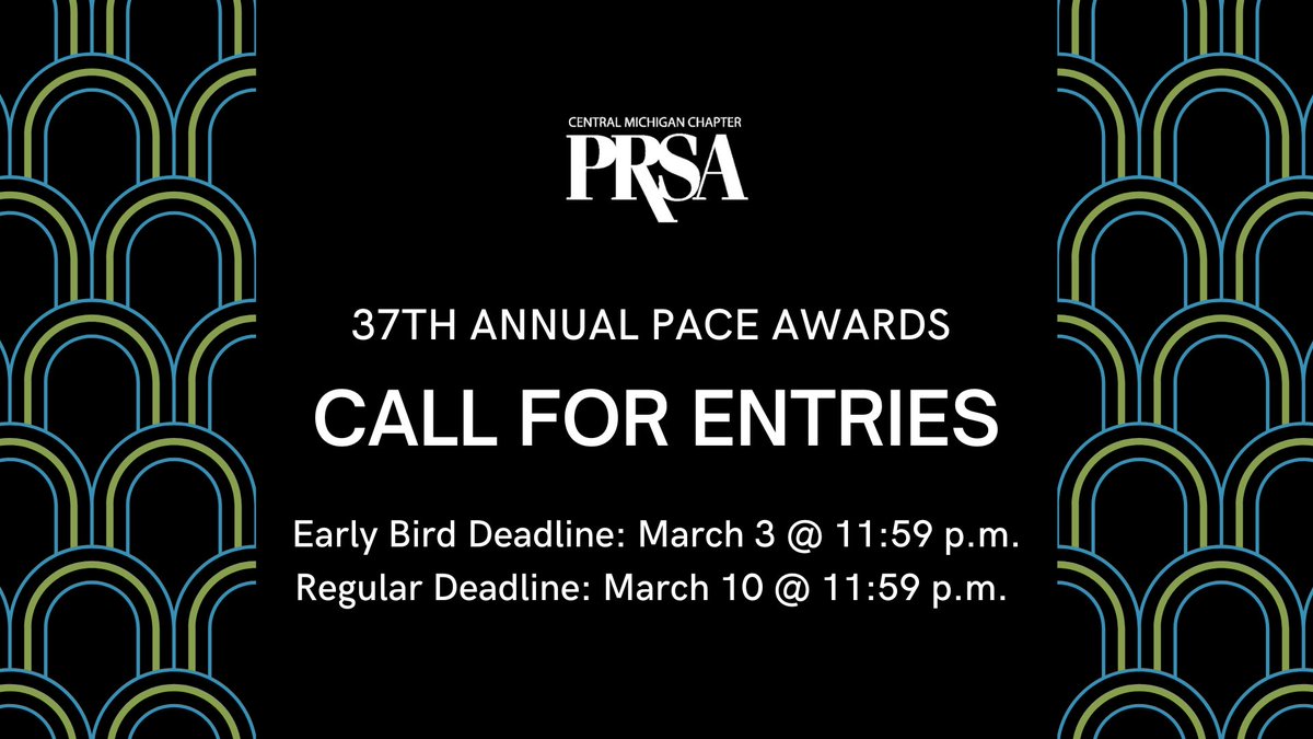 CMPRSA's tweet photo. 📣 CALL FOR SUBMISSIONS 📣 The early bird entries deadline for the 2023 #CMPRSAPACE Awards is quickly approaching! Get your early entries fine-tuned and submitted by Friday, March 3.
Check out our website at https://t.co/j27Un57kXZ for more information. Don't delay! https://t.co/InBg834zjh