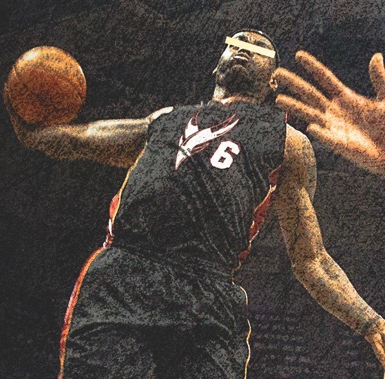 __Avra's tweet photo. All the LBJ hype reminded me of one of my favourite photoshop edits I did for an artist's cover artwork. This was tight 🔥 https://t.co/ya40yTGwVP