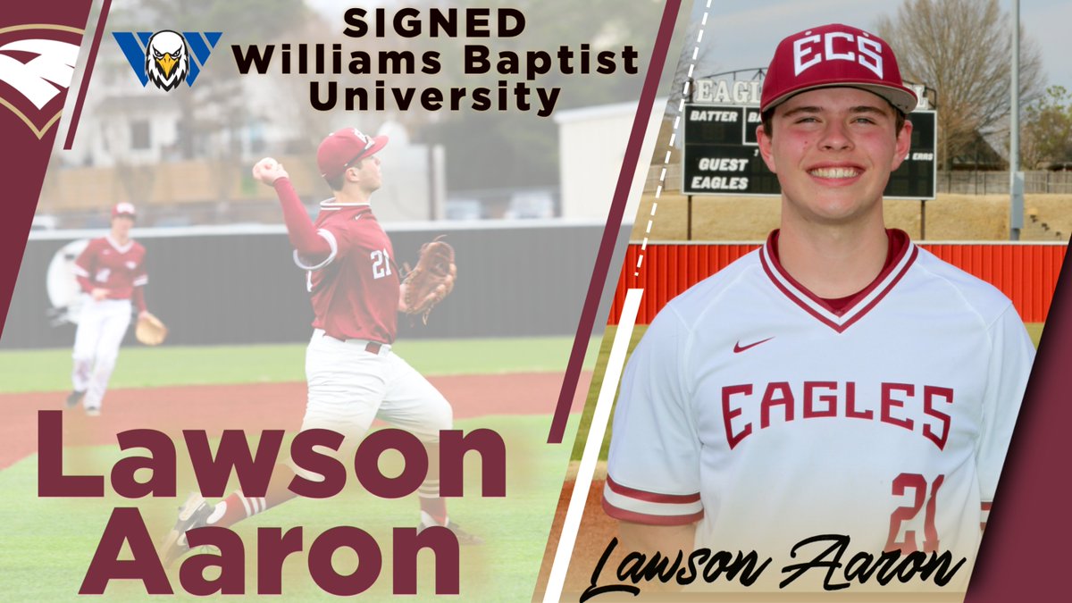 Congratulations to Lawson Aaron for signing to play Baseball at Williams Baptist! @WBUBaseball @WBUEAGLES