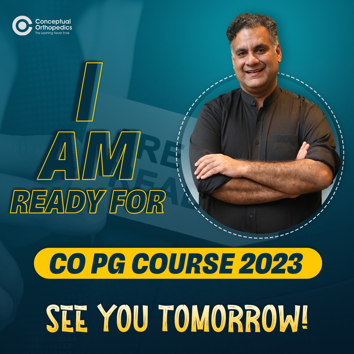 I always had a Dream to do something for my students and that is how Conceptual Orthopedics came into existence
Tomorrow marks an Important Day as we will start CO PG Course 2023.
I will be there for all my students who will be attending the course.
See You Tomorrow!

#copgcourse