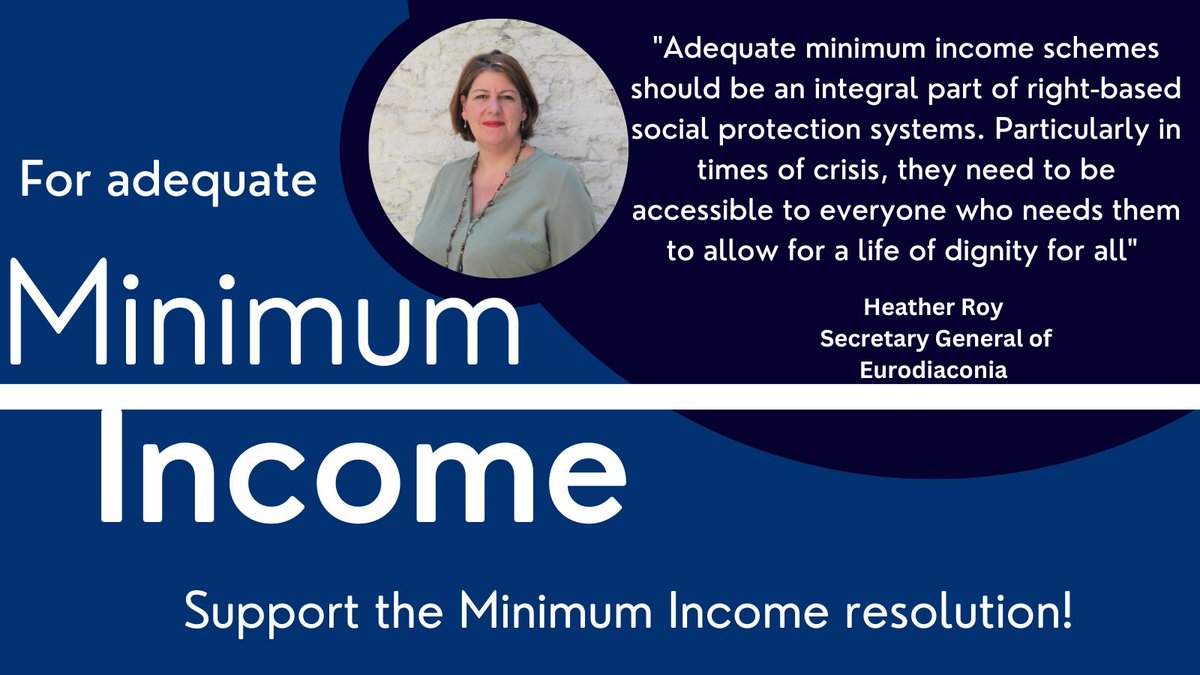 Eurodiaconia's tweet image. Adequate #MinimumIncome schemes should be an integral part of right-based social protection systems!
Support next week's @Europarl_EN resolution calling for a much needed EU directive - to guarantee schemes leave no one behind.
Let's get everyone #OvertheLine!