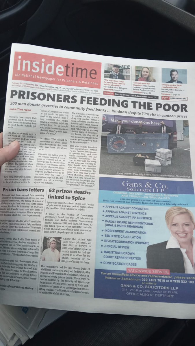 FANS SUPPORTING FOODBANKS #RightToFood (@sfoodbanks) on Twitter photo One of the most humbling of collections we do. Fair play to the inmates <a href="/AltcourseHOPE/">HMP Altcourse</a> & all the staff for buying into this initiative.
Those on the inside purchasing food for those of us on the outside is applauded by us all
#RightToFood One of the most humbling of collections we do. Fair play to the inmates <a href="/AltcourseHOPE/">HMP Altcourse</a> & all the staff for buying into this initiative.
Those on the inside purchasing food for those of us on the outside is applauded by us all
#RightToFood