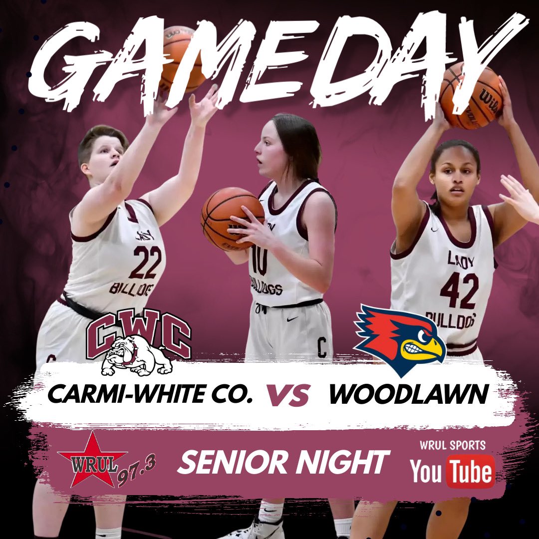 CWC_LadyDogs's tweet photo. It’s Senior Night at the Dawg Pound.  The Lady Bulldogs host Woodlawn. JV tip at 6:15, senior recognition approx 7:20, varsity tip approx 7:40. Let’s Pack the Pound! https://t.co/yQPOWD9RBZ