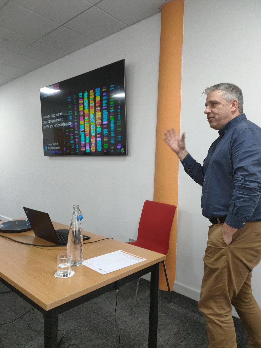 Prof James Walter, MRC Centre for Neuropsychiatric Genetics presenting on recent insights into psychosis genomics