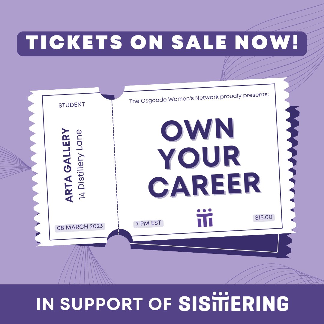 Student tickets for OWN Your Career are on sale NOW! Learn more about the event and purchase your tickets here: osgoodewomensnetwork.com/ownyourcareer