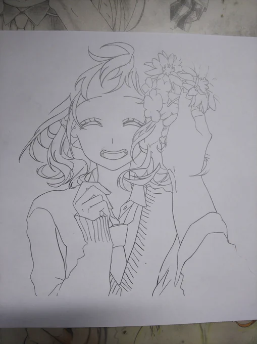 色鉛筆時代模写 