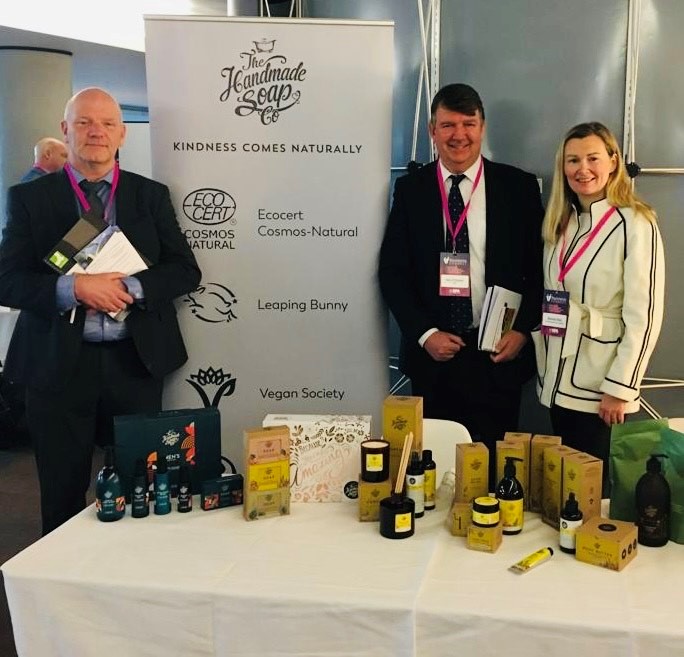 SBCIreland's tweet photo. 👏We were delighted to attend @SFA_Irl #bizconnect event! Very informative morning on circularity and lean transformation. 
Great to meet some of the finalists of the #Sustainability category, which is sponsored by the SBCI.@Ballykilcavan @thefactory_ie @thehandmadesoap https://t.co/h3S7YHiir1