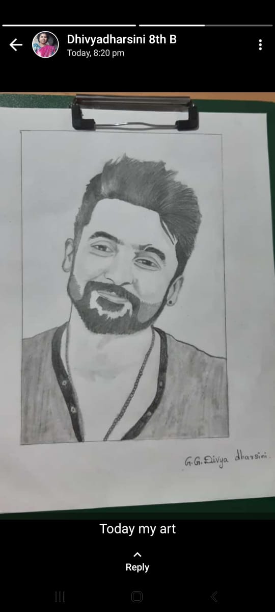 sfcpudukkottai's tweet photo. • Little Artist 👌👏🤩 

The Rise of @Suriya_offl Anna  Drawing for Our District @sfcpudukkottai
Suriya Sivakumar sir Tribute drawing frame with  drawn by our school 8th std Divyadhardhini.. pure inspiration 💥

@Suriya_offl | @Karthi_Offl 
@rajsekarpandian | @mi_offl https://t.co/LGpsvXwlfK