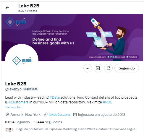 Hello, Lake Team! Thanks for following our user & it’s exciting to be part of the same global innovation ecosystem!
@lakeb2b Lead with industry-leading #Data solutions. Find Contact details of top prospects& Customers in our 100+ Million data repository. Maximize #ROI.
Armonk, NY