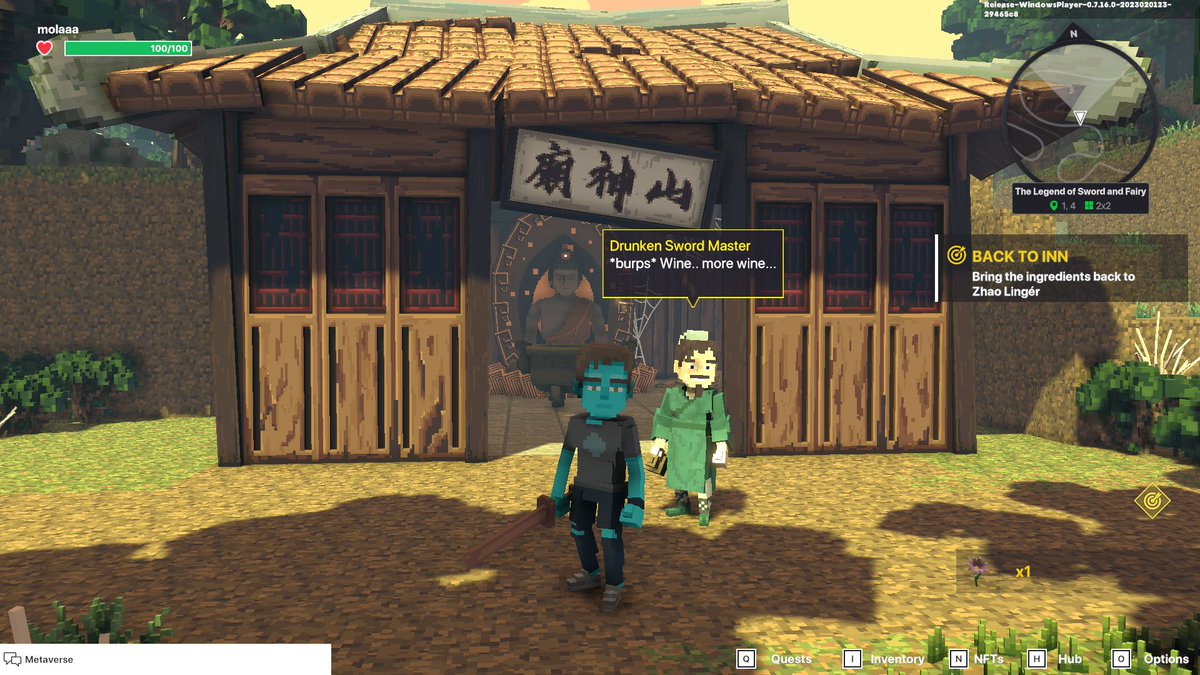 mo_laa's tweet photo. @TheSandboxGame I found the abandoned house in The Legend of Sword and Fairy! ⚔️ #LunarNewYearTSB https://t.co/XOh9XgsFOC