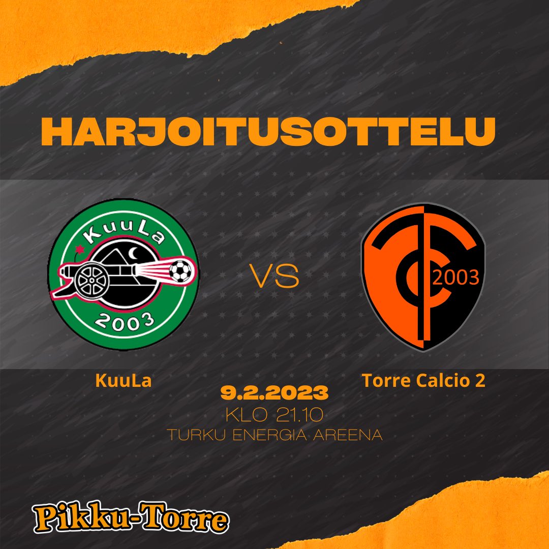 TorreCalcio's tweet photo. Tänään taas pelataan! Iskussa tänään Torre Calcio 2 🧡🖤 #Kutonenlänsi #Torrecalcio https://t.co/UcgH07Vqx2