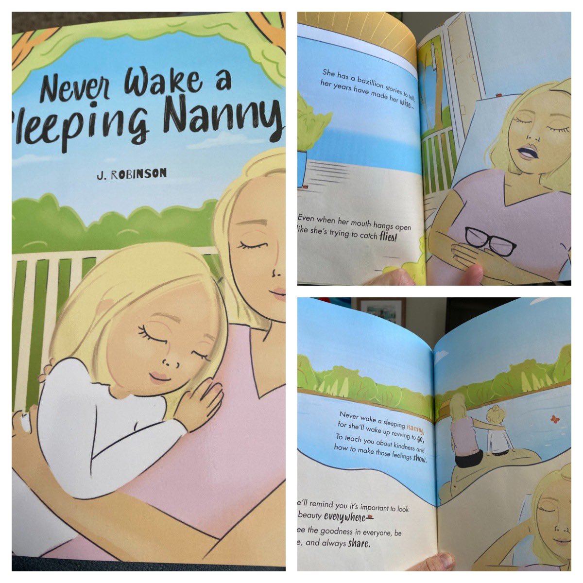 janicelshaw's tweet photo. My new book came!!!!!!! I love it! It’s absolutely fabulous and so delightful! I think I can substitute Auntie in for Nanny. Thank you, Janet Robinson Blizzard These make a great gift! #shelfietalk https://t.co/9gUTfa5At7