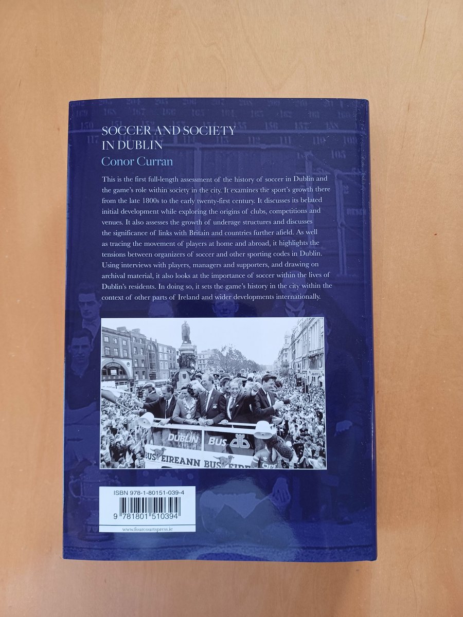 Conor Curran (@conorgoalie) on Twitter photo 1/2 My new book, Soccer and Society in Dublin: A History of Association football in Ireland's Capital, is now available from <a href="/FourCourtsPress/">Four Courts Press</a>. Huge thanks to @samtranum and <a href="/anthonytierney/">Anthony Tierney</a> and to <a href="/dubcilib/">Dublin City Libraries</a> and the 24 players I interviewed #Dublin #soccer #history #Ireland 1/2 My new book, Soccer and Society in Dublin: A History of Association football in Ireland's Capital, is now available from <a href="/FourCourtsPress/">Four Courts Press</a>. Huge thanks to @samtranum and <a href="/anthonytierney/">Anthony Tierney</a> and to <a href="/dubcilib/">Dublin City Libraries</a> and the 24 players I interviewed #Dublin #soccer #history #Ireland