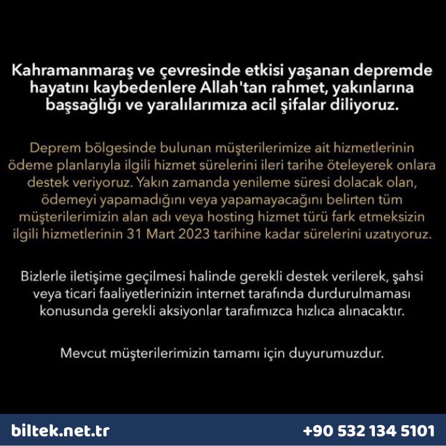 Geçmiş olsun TÜRKİYE 🇹🇷