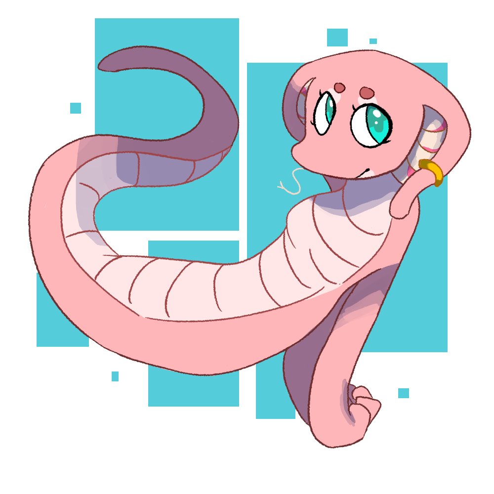 Turret142's tweet image. Alright updating my pinned!
For anyone coming here, hai! I'm Turret, just a very pink snake!
Also gon upload a thread of art I've gotten!
First one is by my irl friend, @CyndaTarp 
Second is by @MisoSlug 
Last two by my partner, @G_M_E_D