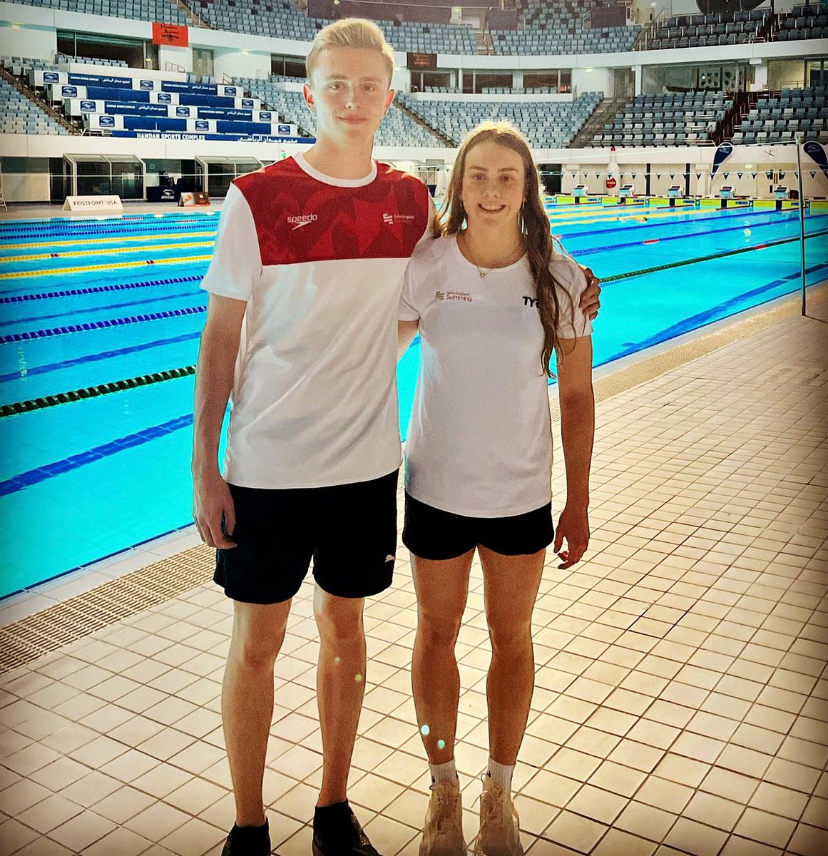We wish Dorset swimmers Emily <a href="/Seagulls_Swim/">Seagulls</a> with Ollie &amp; Catherine <a href="/PooleSwimming/">Poole Swimming Club</a> the best of luck at the Middle East Open Meet which starts tomorrow.  The trio will represent <a href="/Swim_England/">Swim England</a> as part of the Diploma in Sporting Excellence pathway programme.  Good Luck and Enjoy